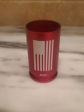 LuckyShot Red American Flag Metal Shot Glass